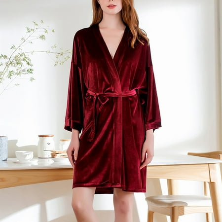 Zedker Robes For Women Womens Robes Long Women s Casual Winter Leng Bathrobe Solid Home Clothes Long Sleeve Dress Clearance
Zedker Robes For Women Womens Robes Long Women s Casual Winter Leng Bathrobe Solid Home Clothes Long Sleeve Dress Clearance