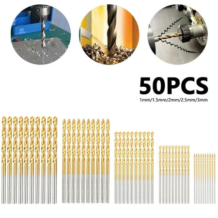 MTFun 50 pcs Masonry Drill Bit Set Titanium Spiral Drill Bit DIY for Wood Plastic Aluminum Home Renovation Industrial Building
MTFun 50 pcs Masonry Drill Bit Set Titanium Spiral Drill Bit DIY for Wood Plastic Aluminum Home Renovation Industrial Building