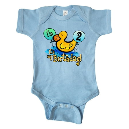 Inktastic Ducky 2nd Birthday Gift Baby Boy or Baby Girl Bodysuit