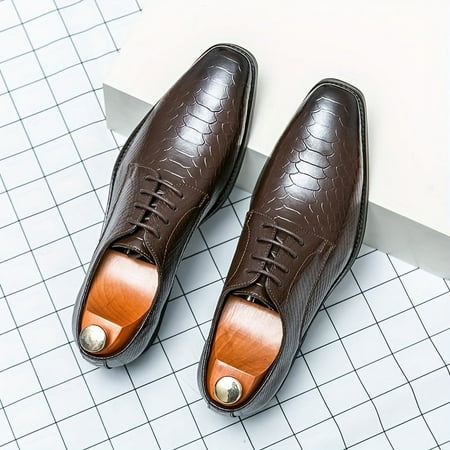 DONGGTGDZ Comfortable Solid Colour Plain Toe Lace Up Oxford Dress Shoes with Non-Slip Rubber Sole for Men‘s Footwear
DONGGTGDZ Comfortable Solid Colour Plain Toe Lace Up Oxford Dress Shoes with Non-Slip Rubber Sole for Men‘s Footwear