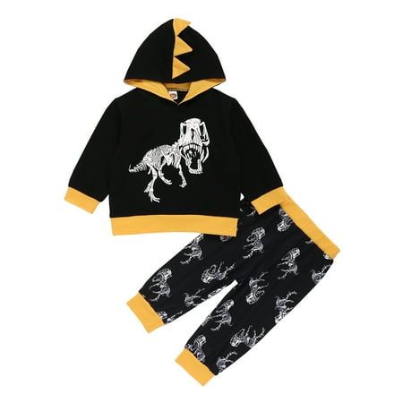 Kucnuzki 9 Months Baby Boy Casual Outfits Pants Sets 12 Months Long Sleeve Dinosaur Prints Hooded Tops Elastic Pants 2PCS Set Black
Kucnuzki 9 Months Baby Boy Casual Outfits Pants Sets 12 Months Long Sleeve Dinosaur Prints Hooded Tops Elastic Pants 2PCS Set Black