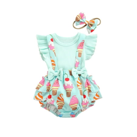JYYYBF Newborn Baby Girls Clothing Outfits Fly Sleeve Ribbed T-shirt Tops and Bow Suspender Shorts with Headband 3pcs Set
JYYYBF Newborn Baby Girls Clothing Outfits Fly Sleeve Ribbed T-shirt Tops and Bow Suspender Shorts with Headband 3pcs Set