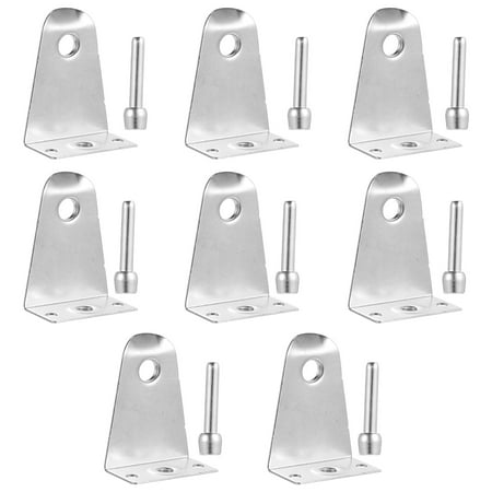 NUOLUX 8 Sets Blind Brackets Stainless Blind Holder Replacements with Pin Bolts