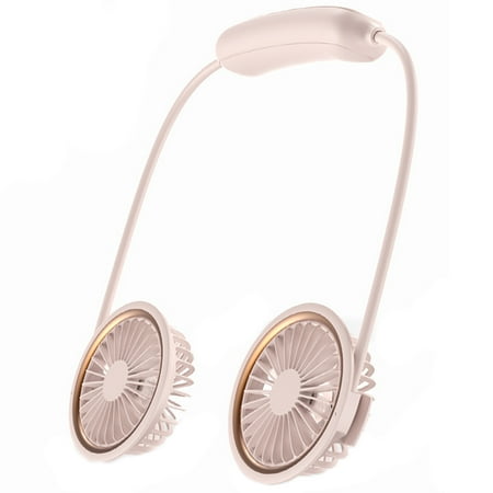 cdar Mini Wearable Rechargeable Collapsible Neck Fan for Travel Wearable Cooling Fan