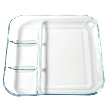 1Pc 10 Inch Transparent Heat-resistant Plate 4-grid Plate Glass Dish Square Plate Exquisite Dinner Tray for Home
1Pc 10 Inch Transparent Heat-resistant Plate 4-grid Plate Glass Dish Square Plate Exquisite Dinner Tray for Home