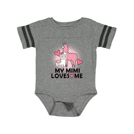 Inktastic My Mimi Loves Me Llama Gift Baby Girl Bodysuit