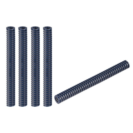 Uxcell Die Spring 5 Pack 8mm OD 75mm Long Spiral Stamping Light Load Compression Die Springs Blue