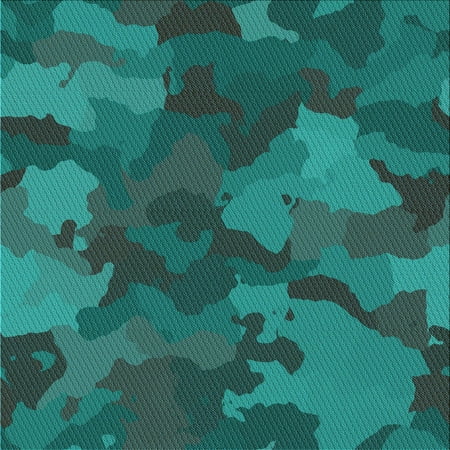 Ahgly Company Indoor Square Patterned Medium Teal Green Area Rugs 6 Square