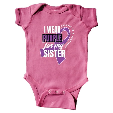 Inktastic Chronic Pain I Wear Purple For My Sister Gift Baby Boy or Baby Girl Bodysuit
Inktastic Chronic Pain I Wear Purple For My Sister Gift Baby Boy or Baby Girl Bodysuit