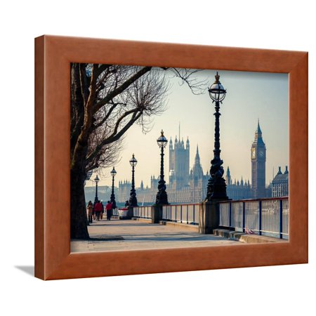 Big Ben and Houses of Parliament in London, UK Framed Print Wall Art By sborisov