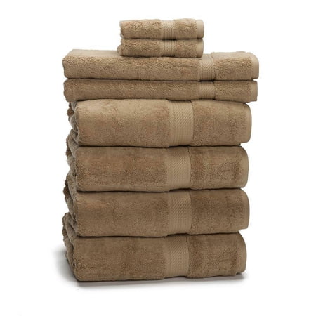 900 GSM 8-Piece Long Staple Combed Cotton Towel Set