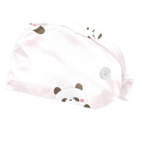 2PCS Working Cap with Buttons and Sweatband Adjustable Tie Back Hats Bouffant Caps Panda Scrub Turban Hat
2PCS Working Cap with Buttons and Sweatband Adjustable Tie Back Hats Bouffant Caps Panda Scrub Turban Hat