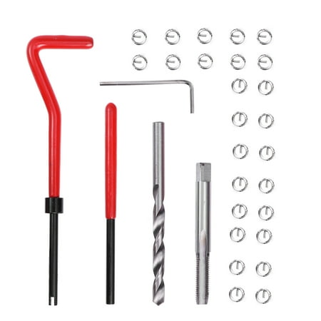 30 Pcs Thread Rethread Helicoil Repair Kit Metric Insert Installation Kit Tool for Automotive Repairs
30 Pcs Thread Rethread Helicoil Repair Kit Metric Insert Installation Kit Tool for Automotive Repairs
