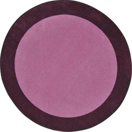 All Around Round Classroom Carpet, Purple - 7 ft. 7 in.