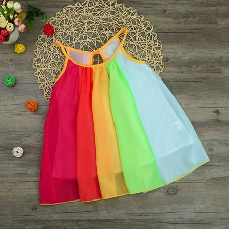 Bescita Toddler Kids Baby Girl Princess Clothes Sleeveless Chiffon Tutu Rainbow Dresses
Bescita Toddler Kids Baby Girl Princess Clothes Sleeveless Chiffon Tutu Rainbow Dresses