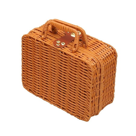 LMZM Vintage Rattan Woven Storage Case Handmade Travel Picnic Woven Luggage Box for Wardrobe
LMZM Vintage Rattan Woven Storage Case Handmade Travel Picnic Woven Luggage Box for Wardrobe