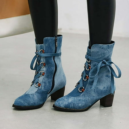 MIARHB Vintage Boots Short Boots Lace Up Thick High Heel Middle Boots Women s Boots
MIARHB Vintage Boots Short Boots Lace Up Thick High Heel Middle Boots Women s Boots