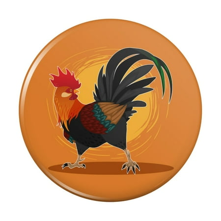 Rooster of Awesomeness Chicken Kitchen Refrigerator Locker Button Magnet