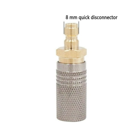QXKE Metal Extended PCP Air Charging Quick Release Adapter Socket 1/8 BSP 8mm