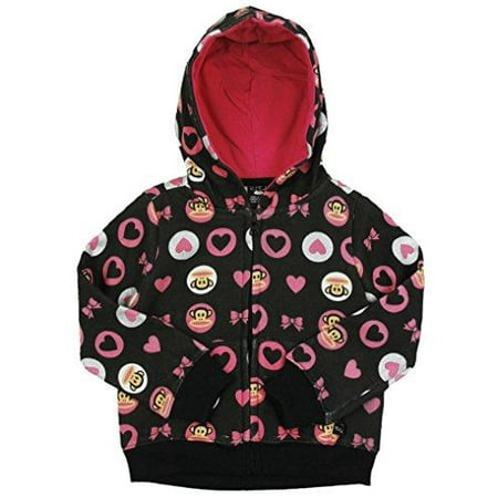 Paul Frank Toddlers Hearts and Bow Fleece Hoodie Sweatshirt - Black / Pink
Paul Frank Toddlers Hearts and Bow Fleece Hoodie Sweatshirt - Black / Pink