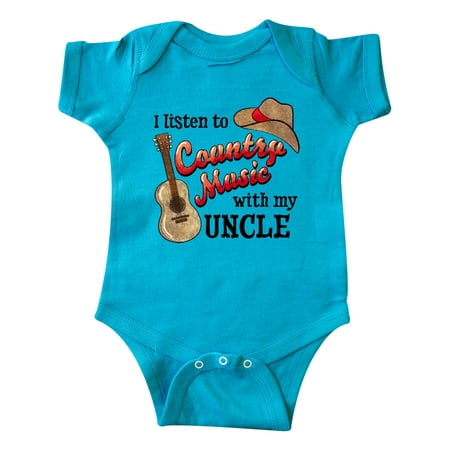 Inktastic I Listen to Country Music with my Uncle with Guitar and Hat Gift Baby Boy or Baby Girl Bodysuit
Inktastic I Listen to Country Music with my Uncle with Guitar and Hat Gift Baby Boy or Baby Girl Bodysuit