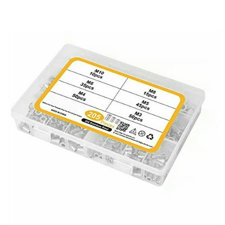 Feiruifan 205Pcs/Set M3/M4/M5/M6/M8/M10 304 Stainless Steel Rivet Nuts Hardware Tools
Feiruifan 205Pcs/Set M3/M4/M5/M6/M8/M10 304 Stainless Steel Rivet Nuts Hardware Tools