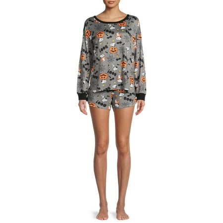 Peanuts Long Sleeve Round Neck Graphic Print Pajamas (Women s or Women s Plus) 2 Piece Set
Peanuts Long Sleeve Round Neck Graphic Print Pajamas (Women s or Women s Plus) 2 Piece Set