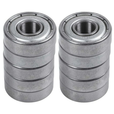 607Z 7 x 19 x 6mm Double Shielded Deep Groove 10 Pcs