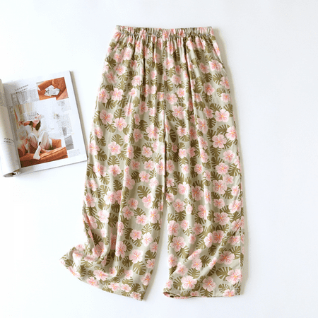 Xerarch Capri Pants Women s Summer Thin Cool Cotton Pajamas Have Side Pockets To Wear Sunscreen Home Pants Seven Point Wide Leg Pants
Xerarch Capri Pants Women s Summer Thin Cool Cotton Pajamas Have Side Pockets To Wear Sunscreen Home Pants Seven Point Wide Leg Pants