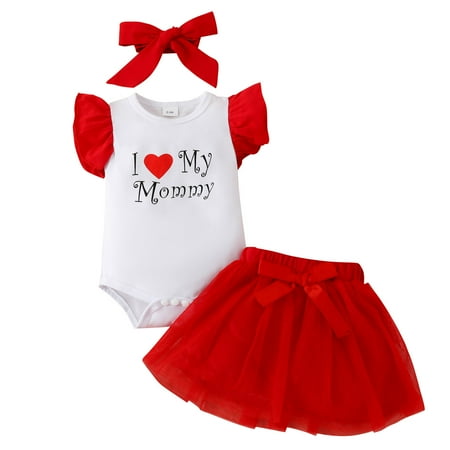 Girls Mother s Day Short Sleeve Letter Prints Romper Bodysuit Tulle Skirts Headbands Outfits Baby Girls Chriatmas Skirts Set Infant Girl Clothes Infant Fall Outfit Girl
Girls Mother s Day Short Sleeve Letter Prints Romper Bodysuit Tulle Skirts Headbands Outfits Baby Girls Chriatmas Skirts Set Infant Girl Clothes Infant Fall Outfit Girl
