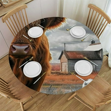 SHERONV Farm Animals Round Table Cover Stain Resistant Washable Indoor Outdoor Tablecloth Kitchen Dining Wedding Parties Table Cloth 100% Polyester Fiber 46-50
SHERONV Farm Animals Round Table Cover Stain Resistant Washable Indoor Outdoor Tablecloth Kitchen Dining Wedding Parties Table Cloth 100% Polyester Fiber 46-50