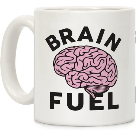 

Brain Fuel White 11 Ounce Ceramic Coffee Mug