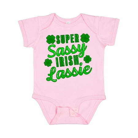 Inktastic Super Sassy Irish Lassy with Green 4 Leaf Clovers Gift Baby Boy or Baby Girl Bodysuit
Inktastic Super Sassy Irish Lassy with Green 4 Leaf Clovers Gift Baby Boy or Baby Girl Bodysuit