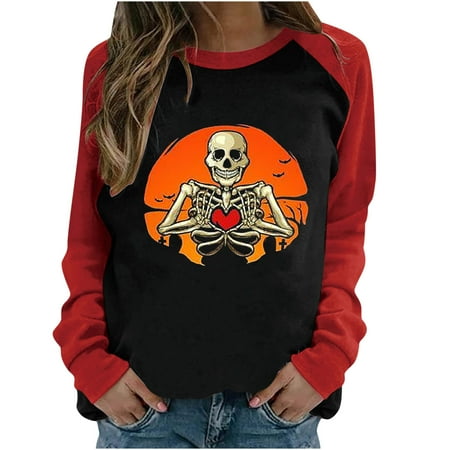 Moxiu Women Long Sleeve Sweatshirt Halloween Casual Casual Plus Size Oversize Patchwork Shirt Blouse Cute Round Neck Pumpkin Printed Pullover Tops
Moxiu Women Long Sleeve Sweatshirt Halloween Casual Casual Plus Size Oversize Patchwork Shirt Blouse Cute Round Neck Pumpkin Printed Pullover Tops