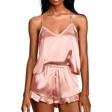 Glonme Women Lingerie Cami Top And Shorts Pajamas Sets Ruffle Sleepwear Summer Casual Nightwear Baggy Sleeveless 2 Piece Pjs Pink 3XL
Glonme Women Lingerie Cami Top And Shorts Pajamas Sets Ruffle Sleepwear Summer Casual Nightwear Baggy Sleeveless 2 Piece Pjs Pink 3XL