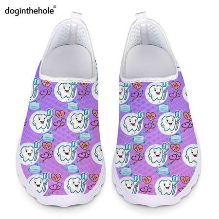 Purple Dental Design Flat Shoes for Women Cute Cartoon Teeth Pattern Mesh Sneaker Lightweight zapatillas mujer
Purple Dental Design Flat Shoes for Women Cute Cartoon Teeth Pattern Mesh Sneaker Lightweight zapatillas mujer