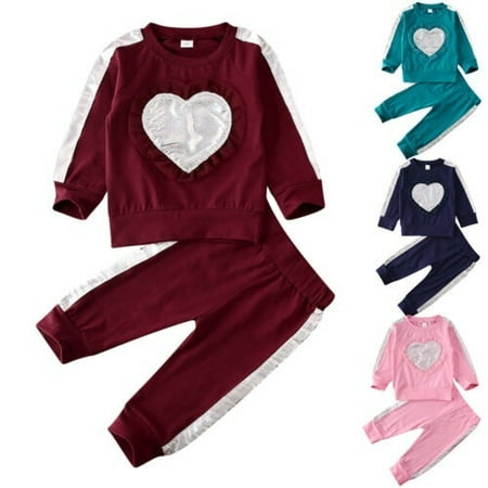 Toddler Kids Baby Girl Clothes Cotton Sweatshirt Tops Pants Tracksuit Outfit Set
Toddler Kids Baby Girl Clothes Cotton Sweatshirt Tops Pants Tracksuit Outfit Set
