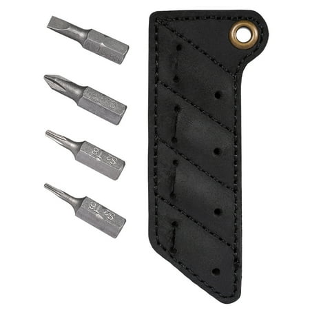 KeyUnity KA06 Leather Sheath Screw Bit Organizer | Screwdriver Bit Holder Pocket | Hand Stitched Bit Set Pouch with 4 pcs Magnetic Bits (Black)
KeyUnity KA06 Leather Sheath Screw Bit Organizer | Screwdriver Bit Holder Pocket | Hand Stitched Bit Set Pouch with 4 pcs Magnetic Bits (Black)