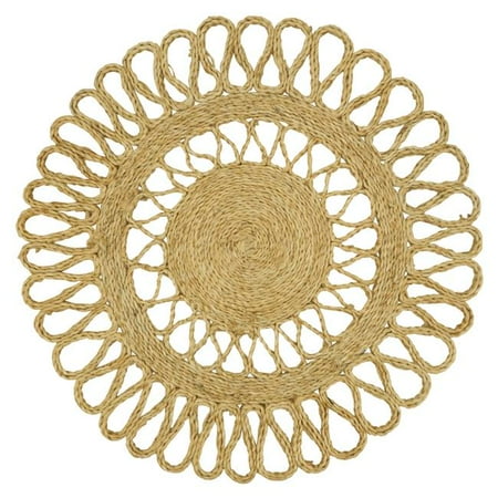 Saro Lifestyle 8595.N16R 16 in. Loopy Jute Round Table Placemats Natural - Set of 4
Saro Lifestyle 8595.N16R 16 in. Loopy Jute Round Table Placemats Natural - Set of 4