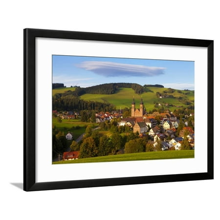 Overview of Saint Peter (Sankt Peter) at Sunset, Black Forest, Baden-Wurttemberg, Germany, Europe Framed Print Wall Art By Miles Ertman