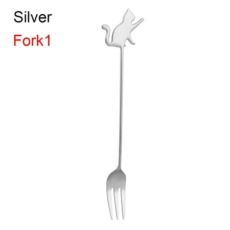 1 Pcs Home Kitchen Accessories Creative Cute Stainless Steel Teaspoon Dessert Spoon Coffee Stirring Spoon Fruit Fork SILVER FORK1
1 Pcs Home Kitchen Accessories Creative Cute Stainless Steel Teaspoon Dessert Spoon Coffee Stirring Spoon Fruit Fork SILVER FORK1