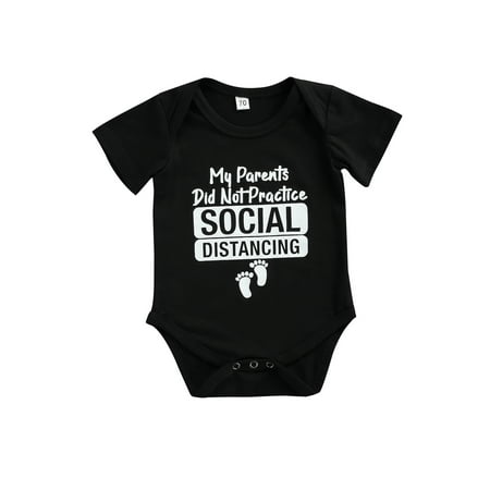 Canrulo Newborn Baby Boys Girls Rompers Short Sleeve Letter Print T-Shirt Bodysuit Summer Casual Outfits Black 6-12 Months
Canrulo Newborn Baby Boys Girls Rompers Short Sleeve Letter Print T-Shirt Bodysuit Summer Casual Outfits Black 6-12 Months