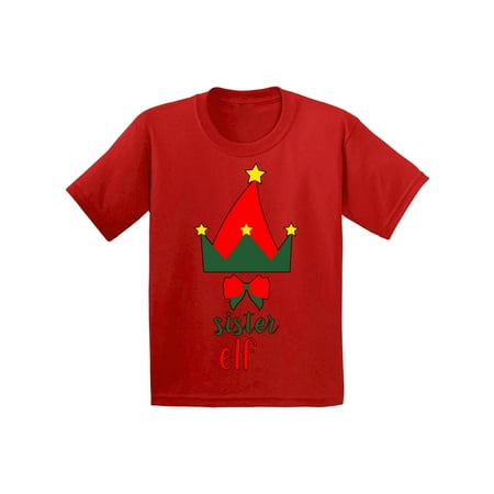 Awkward Styles Ugly Xmas T-Shirt for Girls Christmas Sister Elf Toddler Shirt