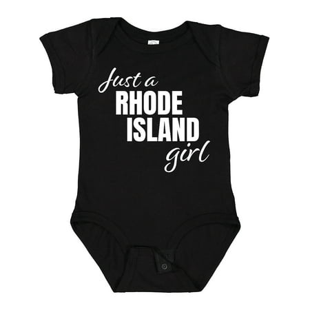 Inktastic Just a Rhode Island Girl Born and Raised Gift Baby Girl Bodysuit