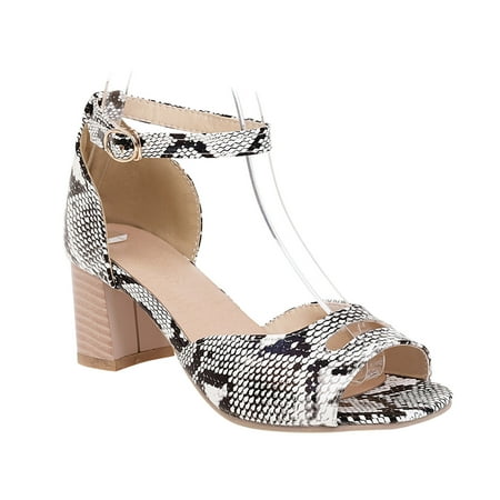 Womens Fashion Artificial Snake Pattern Leather High Heel Ladies Summer Sandals Summer Open Toe Slide Sandals Comfortable Flats Flip-Flops Sandal Casual Platforms Wedge Sandals Heeled Sandals A671
Womens Fashion Artificial Snake Pattern Leather High Heel Ladies Summer Sandals Summer Open Toe Slide Sandals Comfortable Flats Flip-Flops Sandal Casual Platforms Wedge Sandals Heeled Sandals A671
