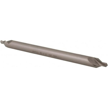Hertel #5 Plain Cut 60° Incl Angle HSS Combo Drill & Countersink 7/16 Body Diam 3/16 Point Diam x 3/16 Point Length 6 OAL Double End
Hertel #5 Plain Cut 60° Incl Angle HSS Combo Drill & Countersink 7/16 Body Diam 3/16 Point Diam x 3/16 Point Length 6 OAL Double End