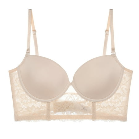 New Womens Underwear Womens Solid Color V Neck Push Up Lace Bra Comfortable Padded Underwire Bra Lift One Cup
New Womens Underwear Womens Solid Color V Neck Push Up Lace Bra Comfortable Padded Underwire Bra Lift One Cup