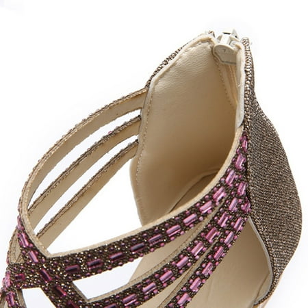 Christmas Fashion Spring And Summer Women Sandals Rhinestone Hollow Fish Mouth Small Wedge Zipper Roman Style
Christmas Fashion Spring And Summer Women Sandals Rhinestone Hollow Fish Mouth Small Wedge Zipper Roman Style
