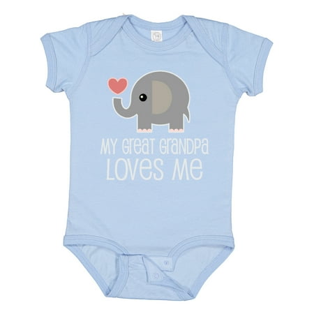 Inktastic My Great Grandpa Loves Me Gift Baby Boy or Baby Girl Bodysuit