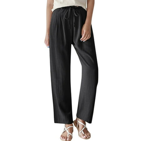 WANYNG Women Casual Solid Loose Elastic Waist Trouser Pants Straight Pants Pajama Pants Womens Womens Pants Dressy
WANYNG Women Casual Solid Loose Elastic Waist Trouser Pants Straight Pants Pajama Pants Womens Womens Pants Dressy